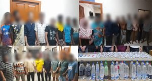 কাষ্টঘরে মাদকের আস্তানায় বড় অভিযান : নারীসহ আটক ২৫