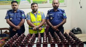 জৈন্তায় বিদেশী মদ উদ্ধার