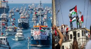 সুমুদ ফ্লোটিলা’র সাহসী যাত্রায় ইসরায়েলের আক্রমণ