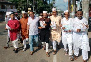 খাসদবিরে বিএনপির রাষ্ট্রকাঠামো মেরামতের ৩১ দফার লিফলেট বিতরণ