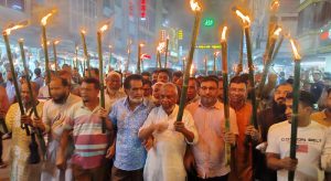 দাবি আদায় না হওয়া পর্যন্ত রাজপথ ছাড়বো না : আরিফুল হক চৌধুরী