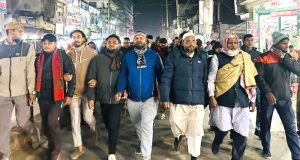 হাদীর উপর সন্ত্রাসী হামলা বড়লেখায় বিক্ষোভ মিছিল