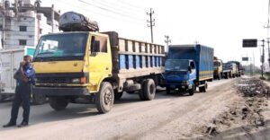 সিলেট-ঢাকা মহাসড়কে ৭ কিলোমিটার যানজট