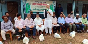 এভারগ্রীণ ক্রীড়া ও সমাজ কল্যাণ সংস্থার খাদ্য সামগ্রী বিতরণ