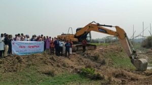 দক্ষিণ সুরমায় ধনপুর খাল খনন শুরু