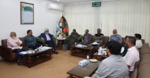 শাবি প্রো-ভিসির সঙ্গে বিসিএইচএপি ম্যানেজারের সৌজন্য সাক্ষাৎ