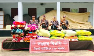 সীমান্তে অর্ধকোটি টাকার ভারতীয় চোরাইপণ্য জব্দ