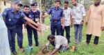 ভোলাগঞ্জ ফাঁড়িতে সজনে বাগান রোপণ