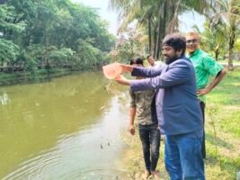 শাবির লেকে ৫ হাজার মাছের পোনা অবমুক্ত
