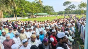 তালবাড়ীতে নিজ মাদ্রাসায় চিরনিদ্রায় শায়িত সাবেক এমপি ফরিদ চৌধুরী: জানাজায় জনতার ঢল