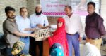 জামালগঞ্জে বিনামূল্যে হাঁসের বাচ্চা বিতরণ
