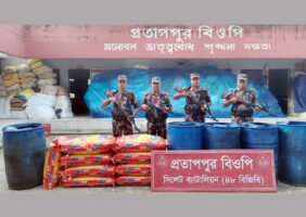 সিলেট সীমান্তে বিজিবির বিপুল চোরাইপণ্য জব্দ
