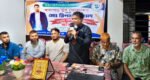 লালাবাজারে ফ্রান্স প্রবাসী রিপন আহমেদ সংবর্ধিত