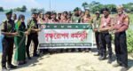 জামালগঞ্জে শতাধিক তালগাছের চারা রোপণ