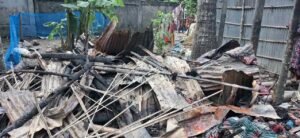 কমলগঞ্জে আগুনে ভস্মিভূত ৩টি ঘর