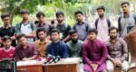 শাকসু নির্বাচন দাবিতে সংবাদ সম্মেলন