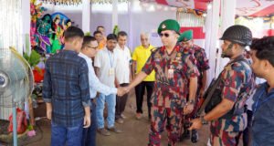 হবিগঞ্জে ৬৪ পূজামণ্ডপে ৫৫ বিজিবির বিশেষ নিরাপত্তা
