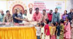 ১ টাকায় পূজার বাজার ও বিনামূল্যে শিক্ষাসামগ্রী বিতরণ