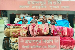 সীমান্তে ৪৮ বিজিবির চোরাইপণ্য জব্দ