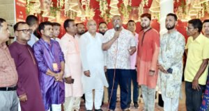 জেলা বিএনপির পূজামণ্ডপ পরিদর্শন