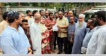 ঝেরঝেরী পাড়ার জলাবদ্ধতা-দুর্ভোগ পরিদর্শনে সিসিক প্রশাসক