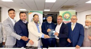 সাংবাদিক আবু তাহেরকে জালালাবাদ অ্যাসোসিয়েশন ইউকের সম্মাননা