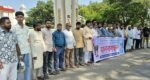 দোয়ারায় সাংবাদিকের ওপর হামলাকারীর শাস্তি দাবিতে মানববন্ধন