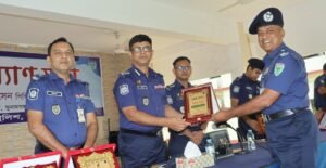 সুনামগঞ্জে টানা পঞ্চমবার শ্রেষ্ঠ ওসি রতন শেখ 